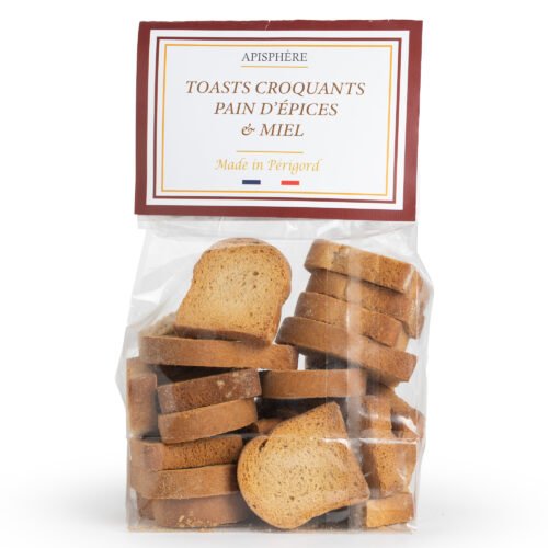 Toasts croquants pain d'épices & miel